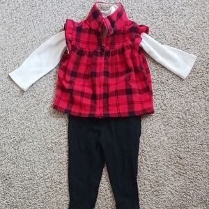 Carter's Toddler Girls 3 Piece Vest Set 18m